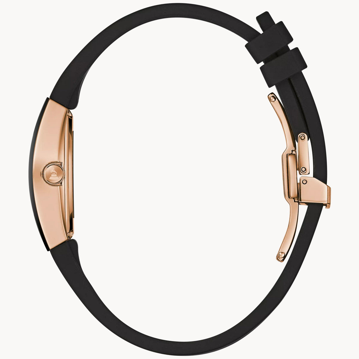 97L163 Reloj Bulova Gemini Latin Grammy de dama pulsera de resina negra