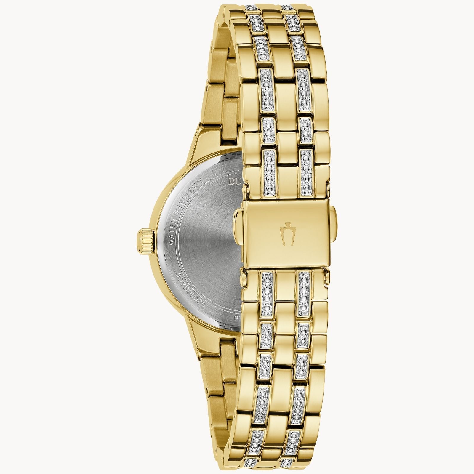 Reloj Bulova Phantom Mujer Correa de Acero Dorado - Vista lateral
