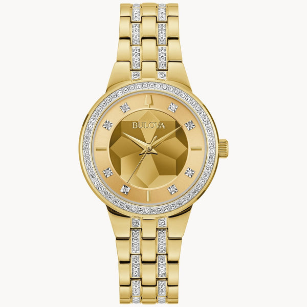 Reloj Bulova Phantom Mujer Correa de Acero Dorado - Reloj original en Guatemala