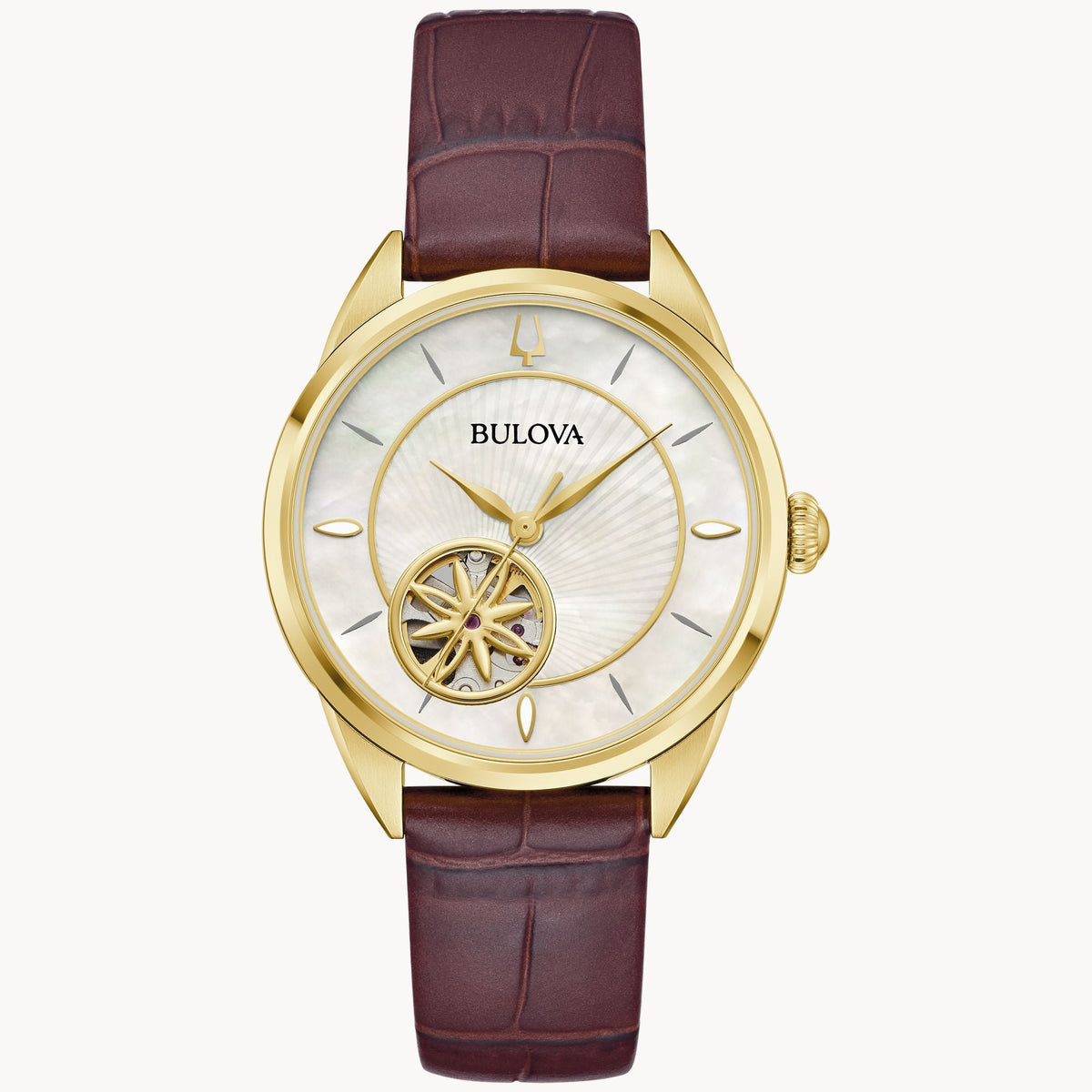 97L179 Reloj Bulova Sutton de dama correa de cuero