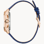 97L180 Reloj Bulova Sutton de dama correa de cuero - Cuero Azul