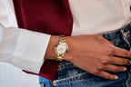 Reloj Bulova Rubaiyat Mujer Brazalete Acero Dorado - Vista trasera