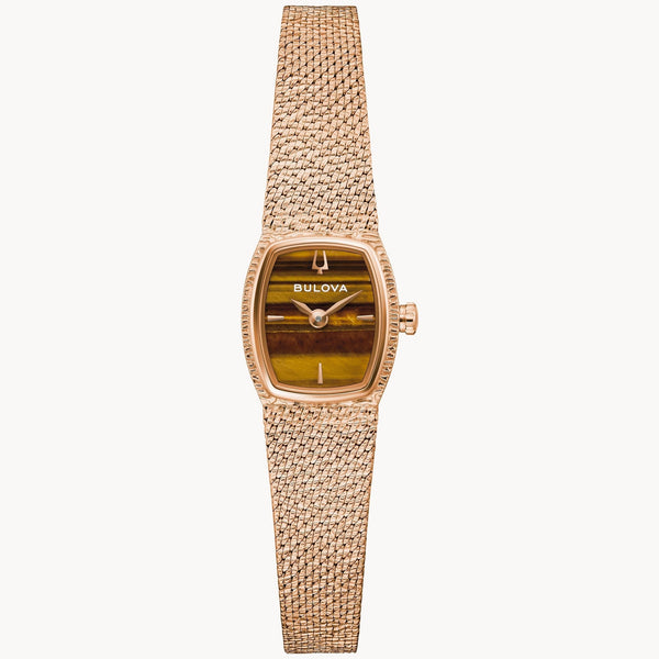 Reloj Bulova Goddess of Time Mujer Malla Oro Rosa - Reloj original en Guatemala