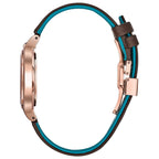 97P131 Reloj Bulova Rubaiyat de mujer correa de cuero