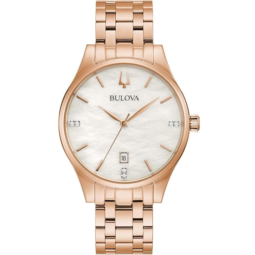 97P152 Reloj Bulova Diamond Clásico para Mujer pulsera de metal