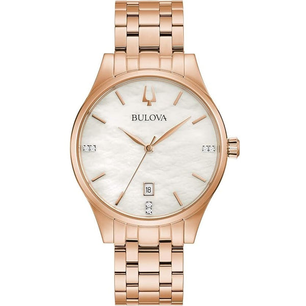 97P152 Reloj Bulova Diamond Clásico para Mujer pulsera de metal