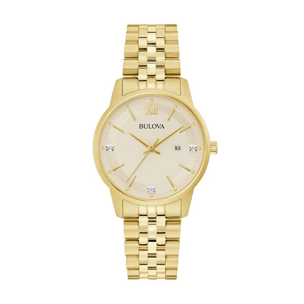 Reloj Bulova Sutton Diamond de mujer correa de metal - Reloj original en Guatemala