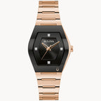 Reloj Bulova Gemini Mujer Acero Negro y Oro Rosa - Reloj original en Guatemala