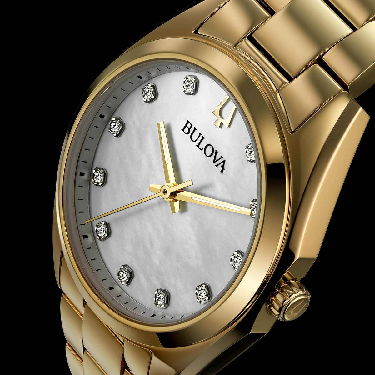 Reloj Bulova Surveyor Mujer Acero Dorado - Vista trasera