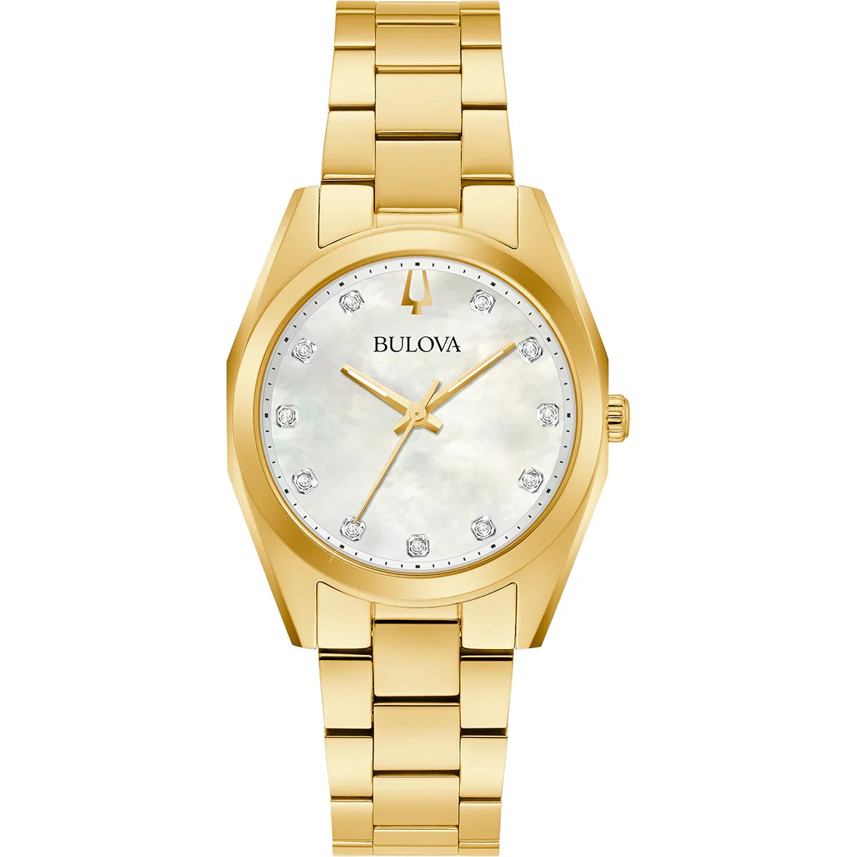 97P172 Reloj Bulova Surveyor de mujer banda de metal 31 mm - Acero Inoxidable Dorado