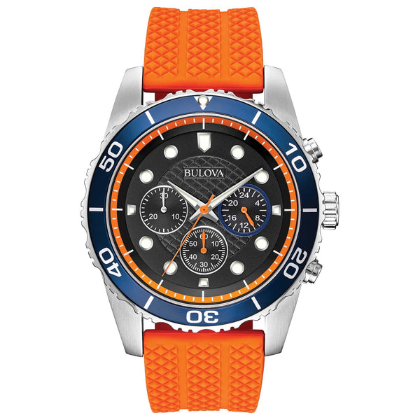 98A204 Bulova Cronógrafo Reloj para Hombre - Resina Naranja