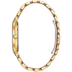 Reloj Bulova Crystal Mujer Correa de Metal Dorado - Vista lateral