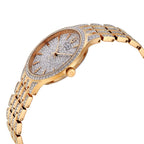 Reloj Bulova Crystal Mujer Correa de Metal Dorado - Vista trasera