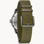 98A255 Bulova Hack Watch de caballero pulsera de cuero