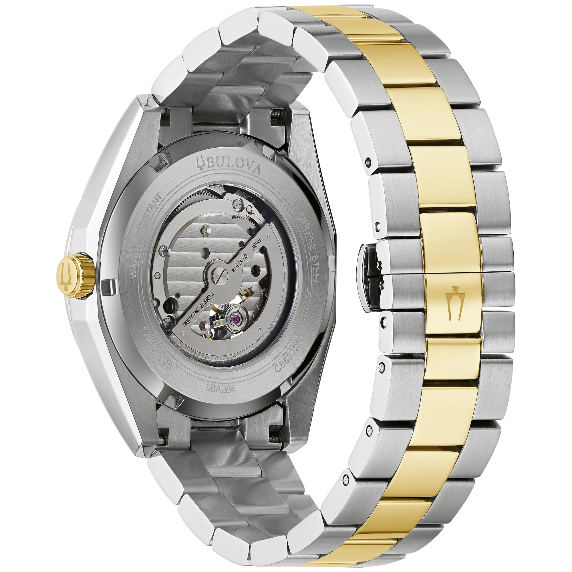 Reloj Bulova Surveyor Automático Hombre Acero Bicolor - Vista trasera