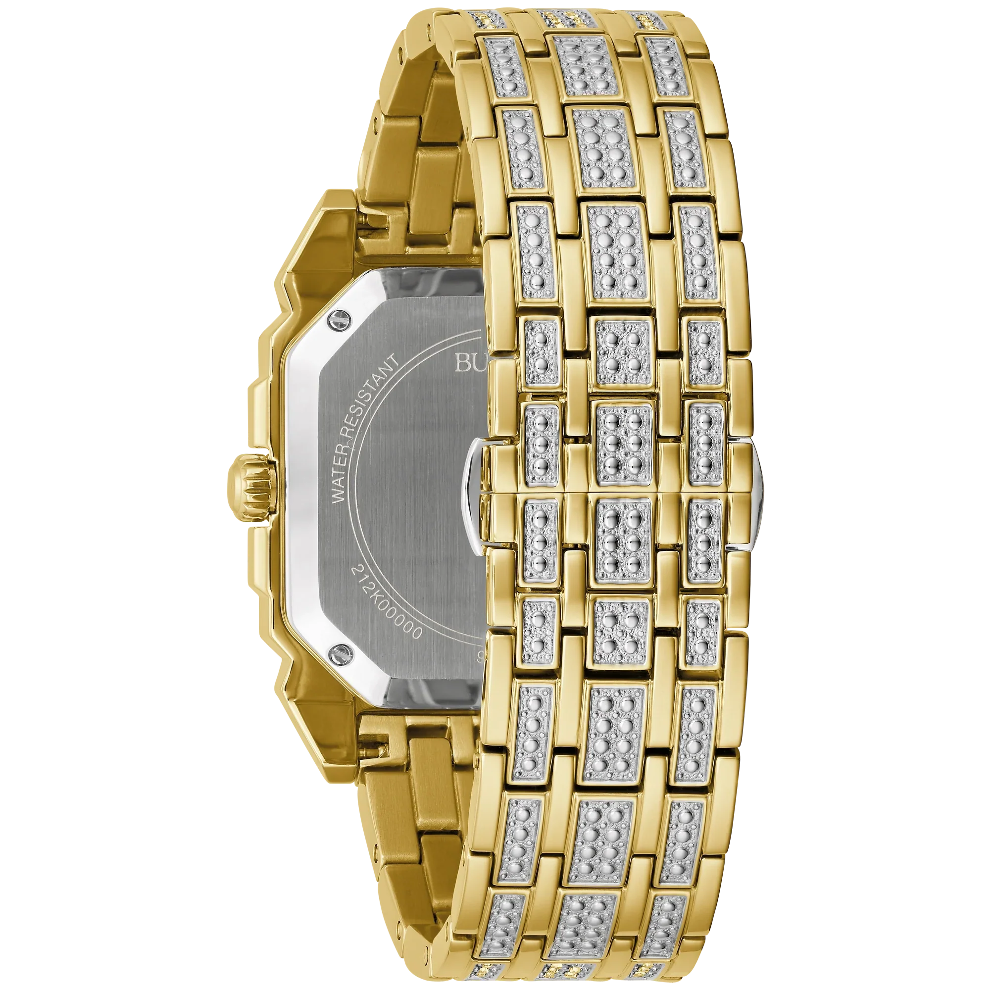 Reloj Bulova Octava Hombre Acero Dorado - Vista lateral