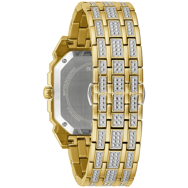 Reloj Bulova Octava Hombre Acero Dorado - Vista lateral