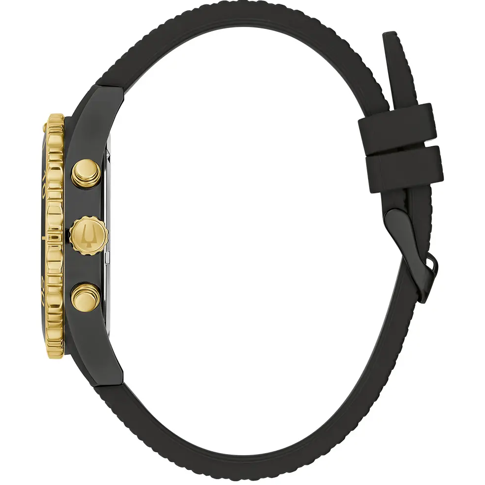 98A297 Reloj Bulova Sport de hombre correa de silicona - Resina Negro