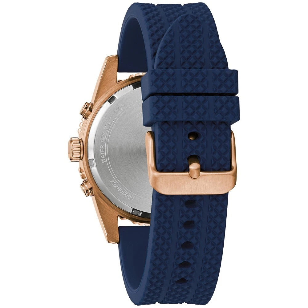 Bulova Sport 98A299 reloj de hombre correa de silicona azul