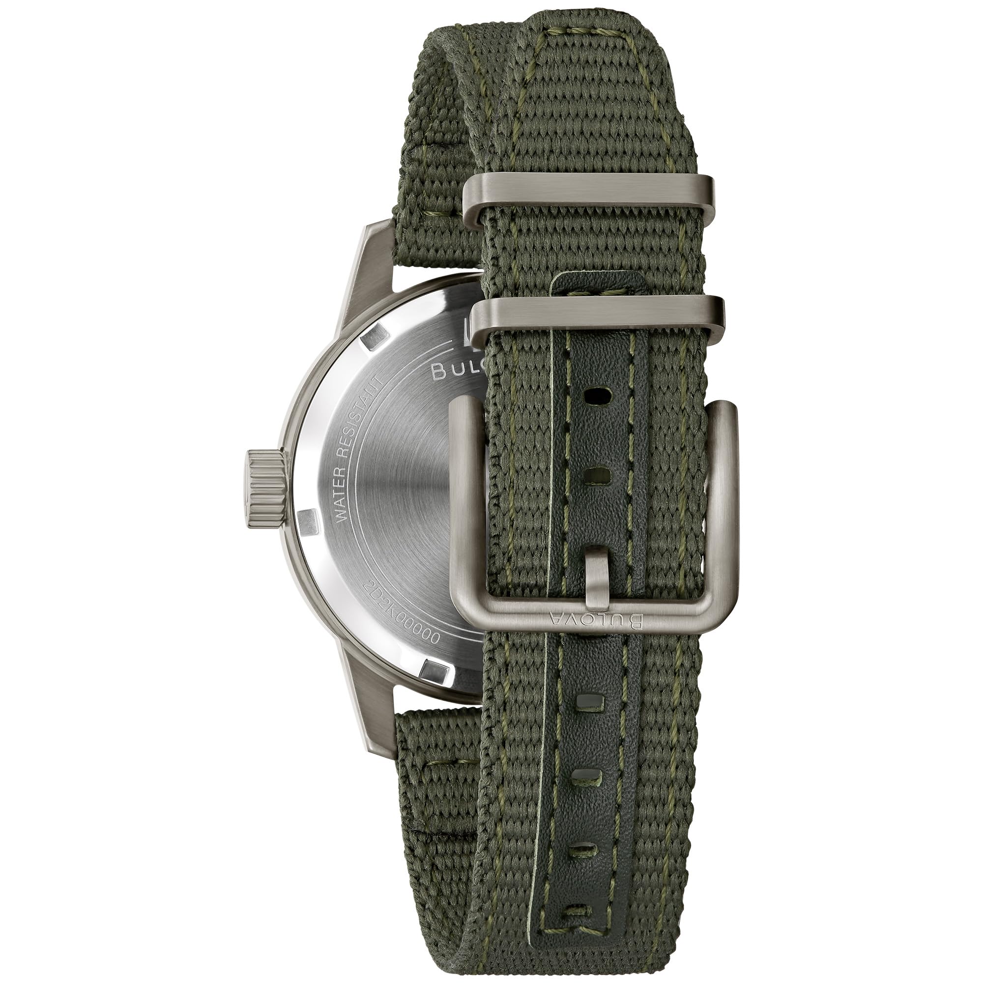 Reloj Bulova Hack Military Hombre Correa Tela - Vista lateral