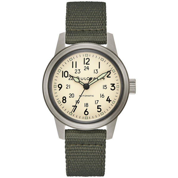 Reloj Bulova Hack Military Hombre Correa Tela - Reloj original en Guatemala