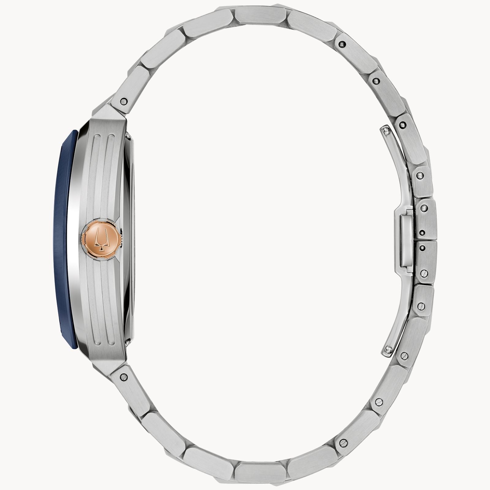98A319 Reloj Bulova Machine de caballero pulsera de metal
