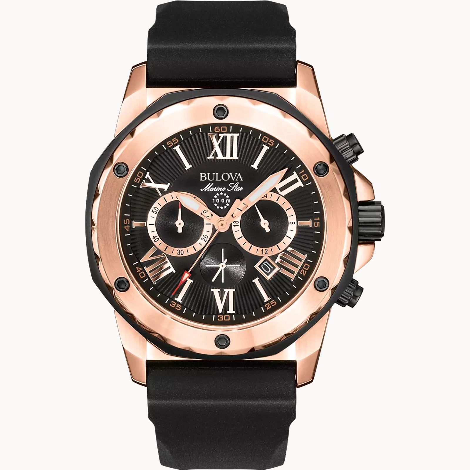 Reloj Bulova Marine Star Hombre Caucho Tono Oro - Reloj original en Guatemala