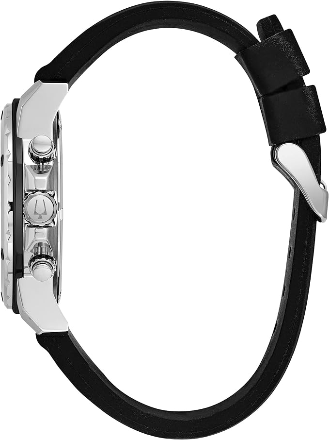 Reloj Bulova Marine Star Hombre Correa Caucho - Detalle de esfera