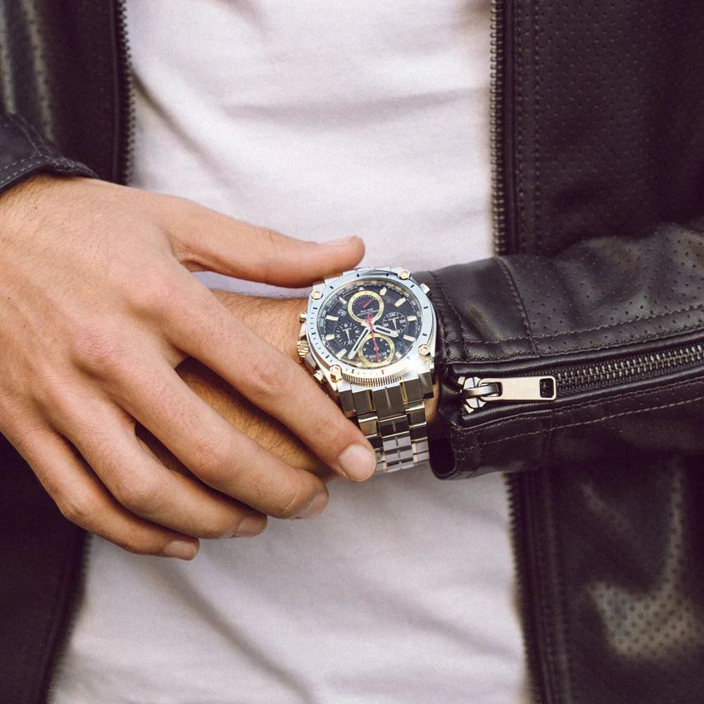 Reloj Bulova Precisionist Hombre Acero Bicolor - Vista lateral
