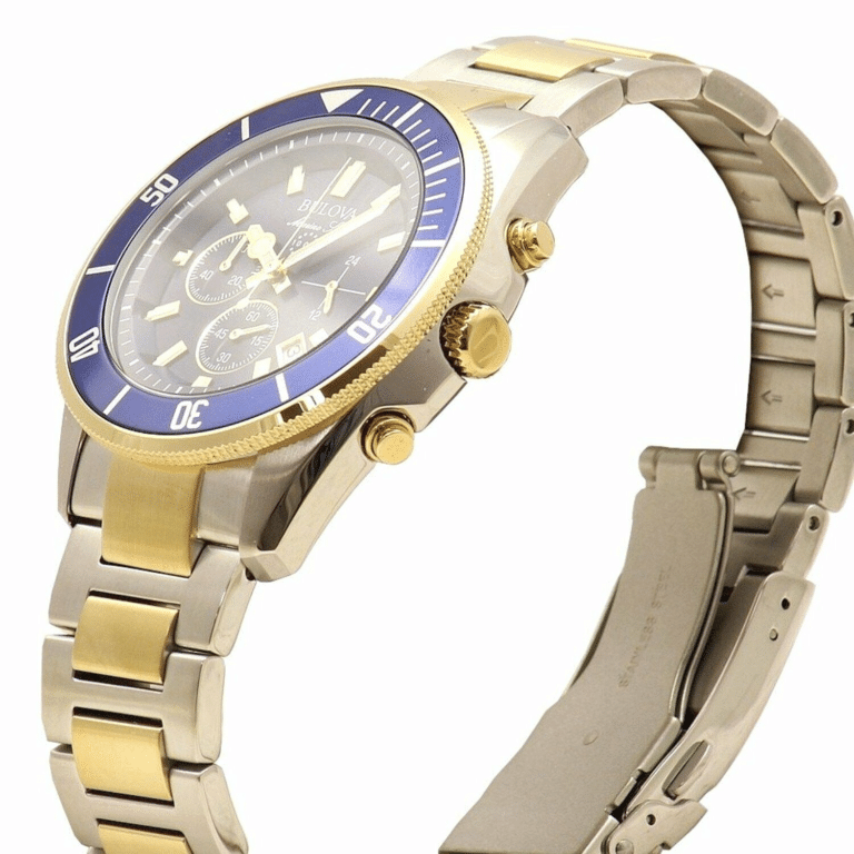 Bulova reloj de caballero pulsera de acero inoxidable - Vista trasera