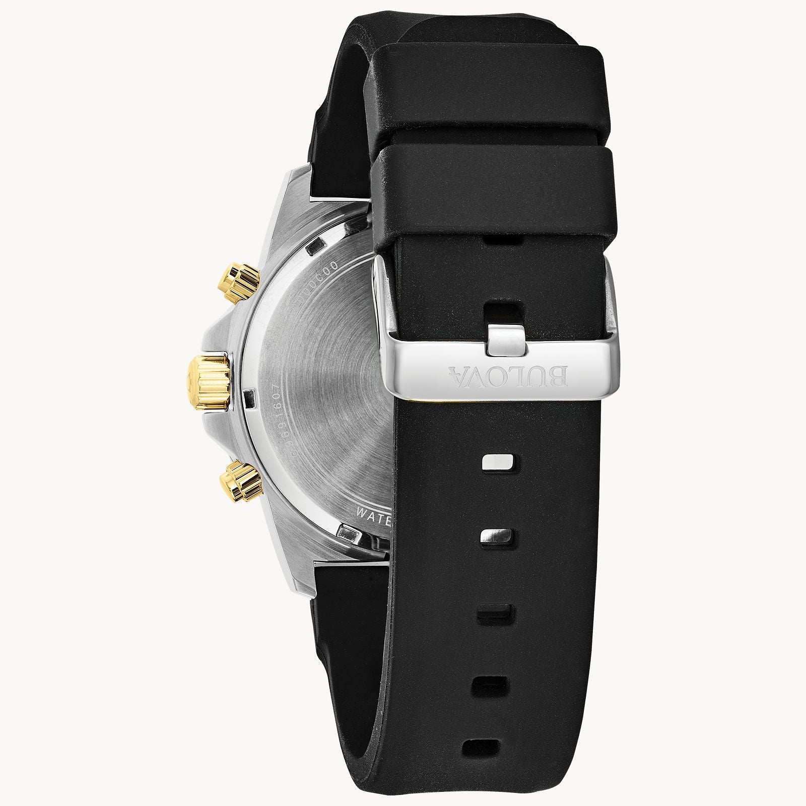 Reloj Bulova Marine Star Hombre Caucho Tono Dorado - Detalle de esfera