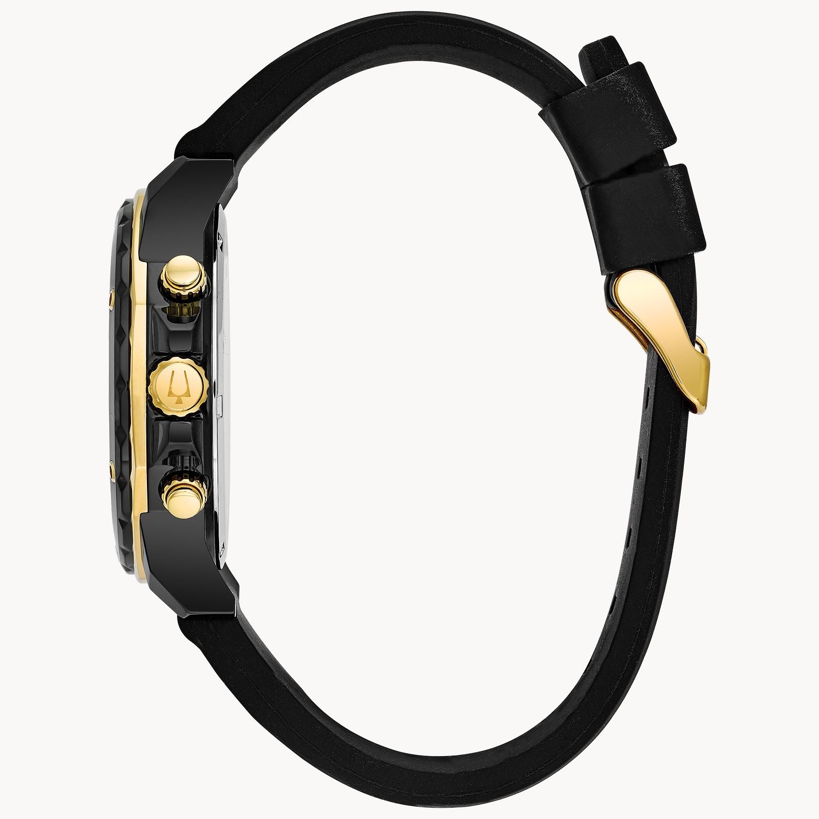 Reloj Bulova para caballero pulsera de caucho - Detalle de esfera