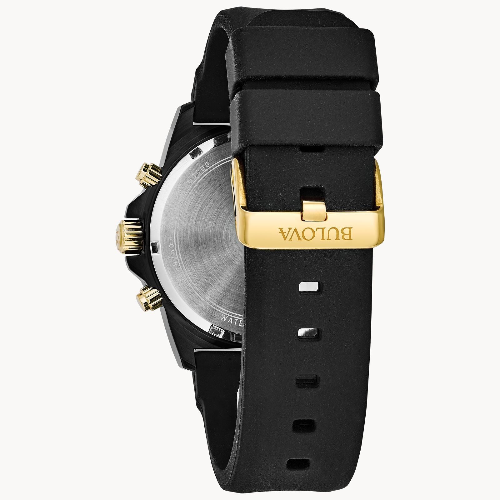 Reloj Bulova para caballero pulsera de caucho - Vista lateral
