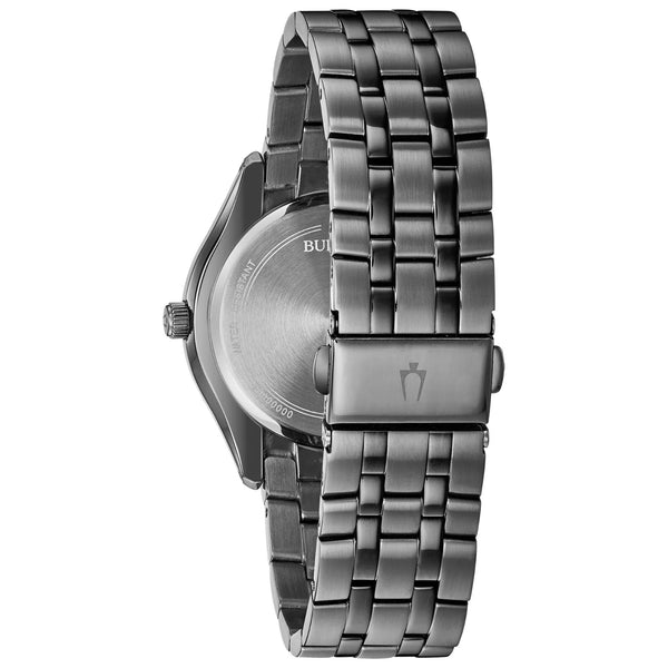 Reloj Bulova Marine Star Hombre Pulsera de Acero Gris Oscuro - Vista lateral