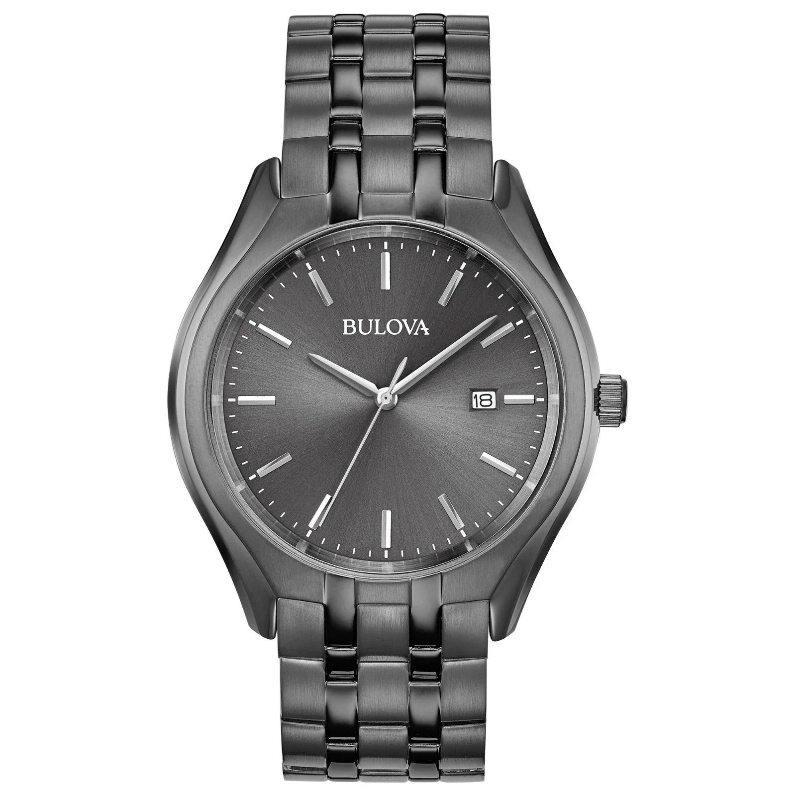 Reloj Bulova Marine Star Hombre Pulsera de Acero Gris Oscuro - Reloj original en Guatemala