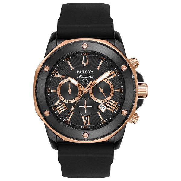 Reloj Bulova Marine Star de hombre correa de caucho - Reloj original en Guatemala