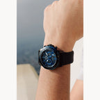 Reloj Bulova Marine Star Hombre Caucho Negro Azul - Vista lateral