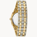 Reloj Bulova Crystal Hombre Metal Dorado - Detalle de esfera