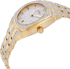 Reloj Bulova Crystal Hombre Metal Dorado - Vista trasera
