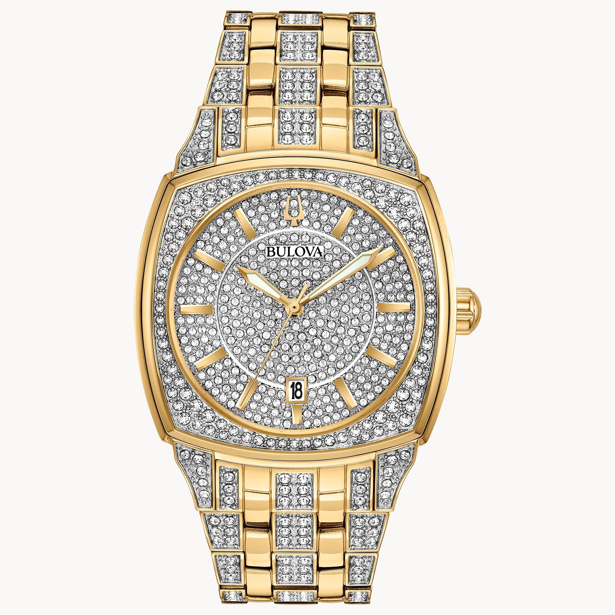 Reloj Bulova Crystal Hombre Metal Dorado - Reloj original en Guatemala