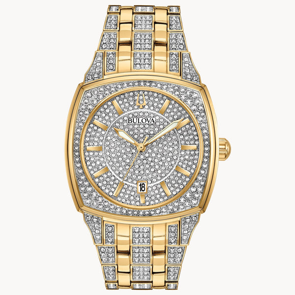 Reloj Bulova Crystal Hombre Metal Dorado - Reloj original en Guatemala