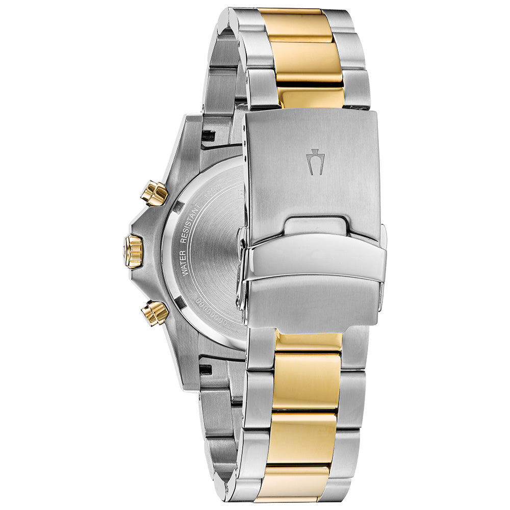 Reloj Bulova Marine Star Hombre Acero Bicolor Esfera Negra - Vista lateral