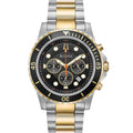 Reloj Bulova Marine Star Hombre Acero Bicolor Esfera Negra - Reloj original en Guatemala