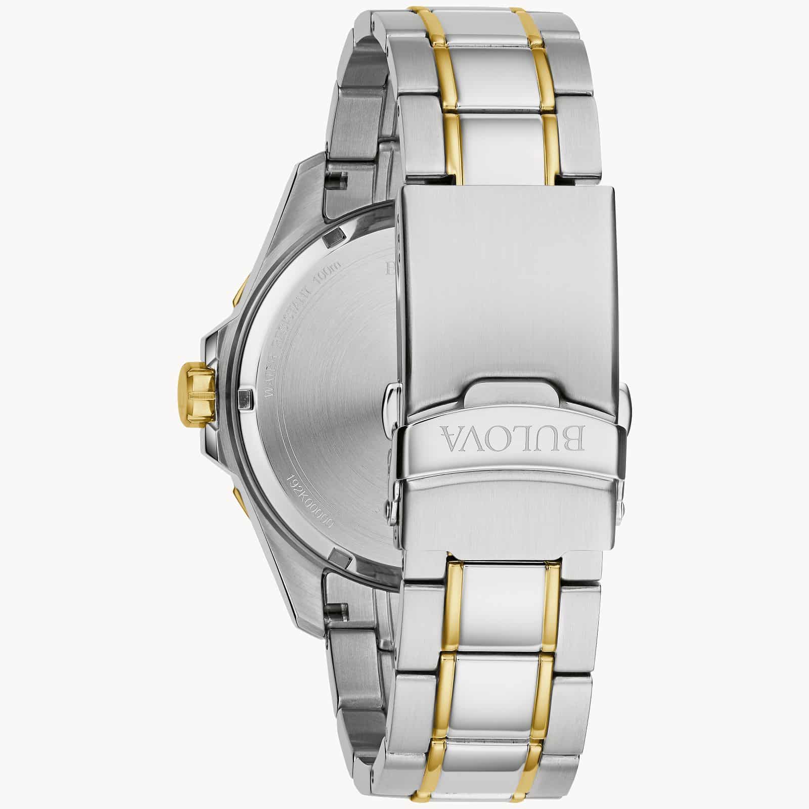 Reloj Bulova Marine Star Hombre Acero Bicolor Azul - Detalle de esfera