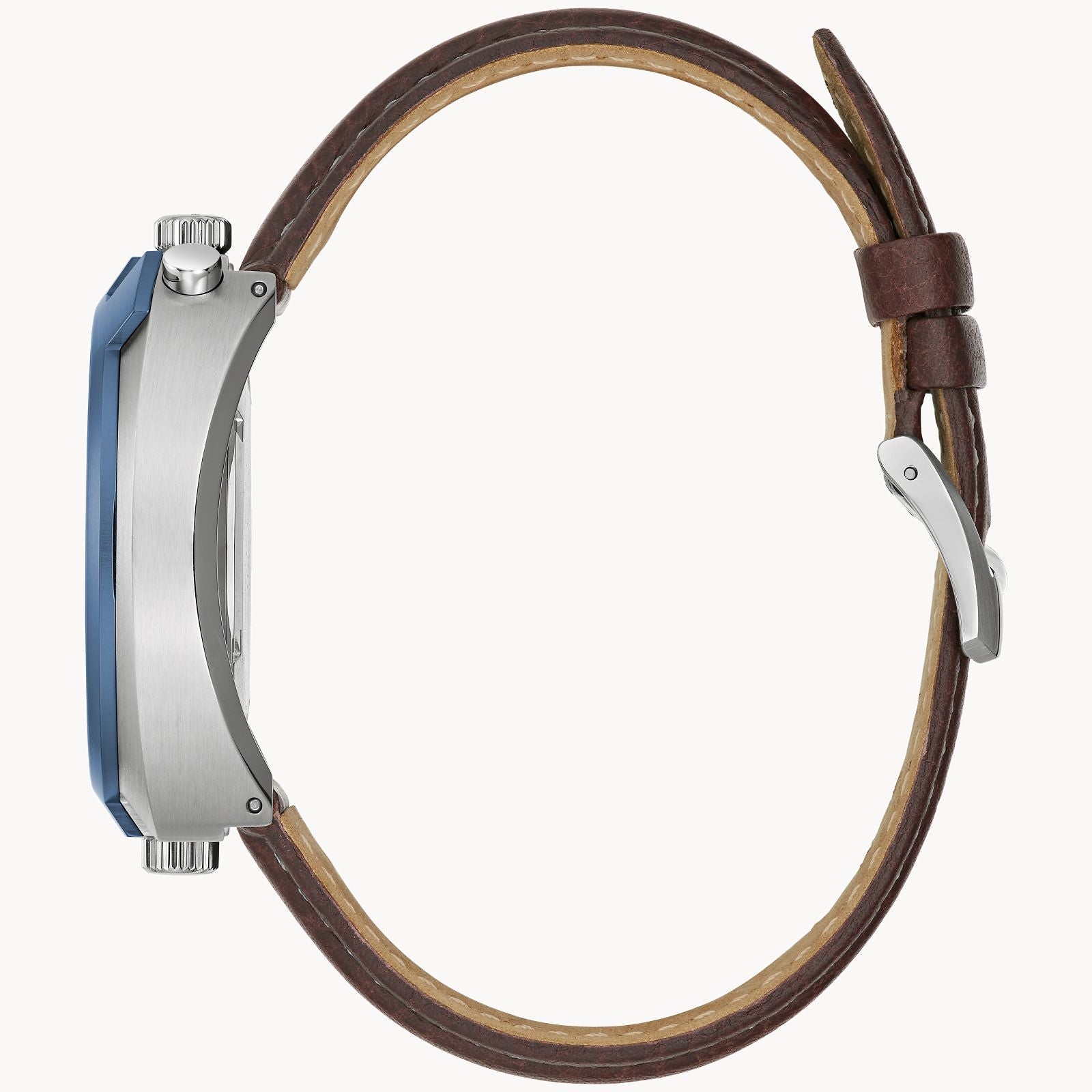 Reloj Bulova Parking Meter Hombre Correa Cuero - Vista lateral