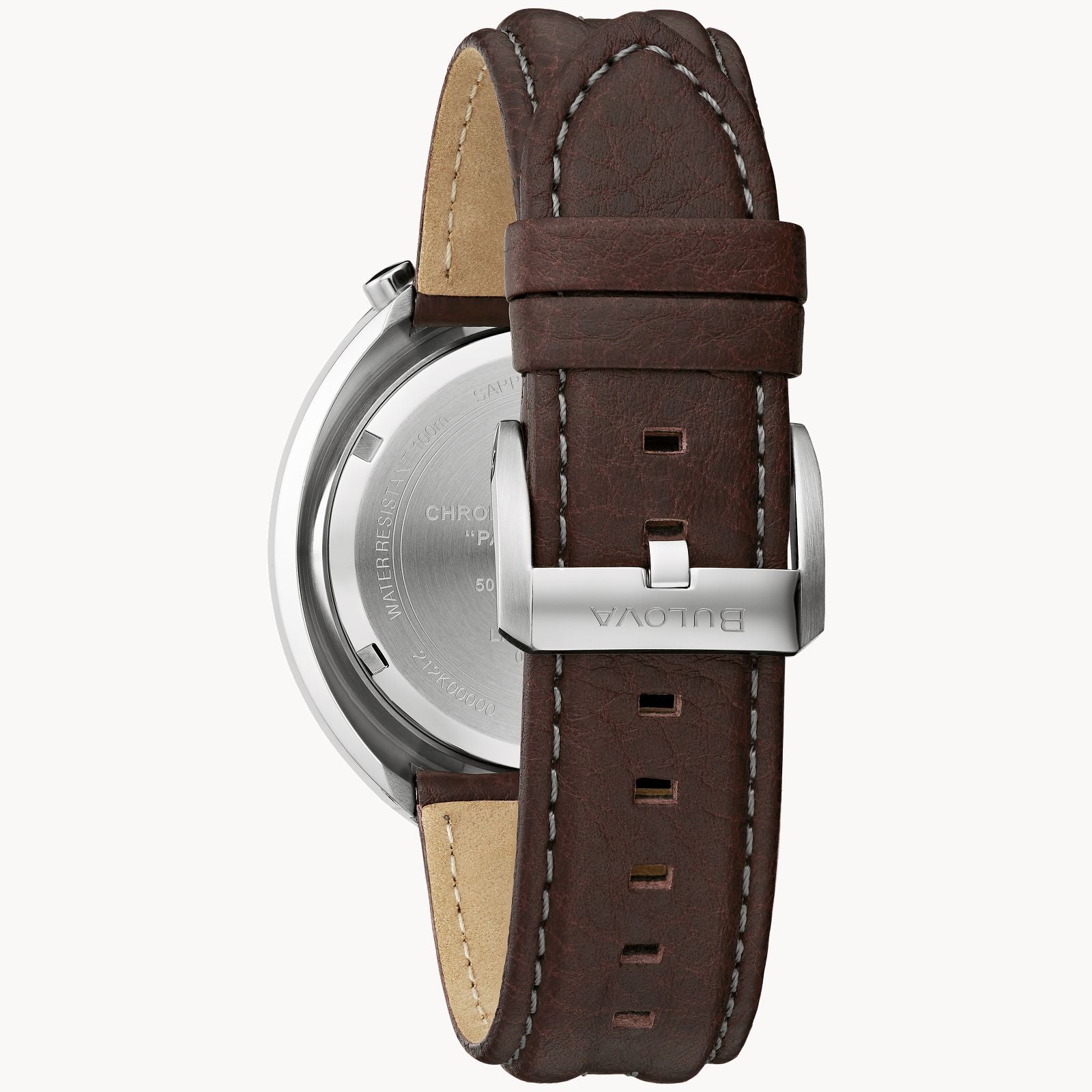 Reloj Bulova Parking Meter Hombre Correa Cuero - Vista trasera