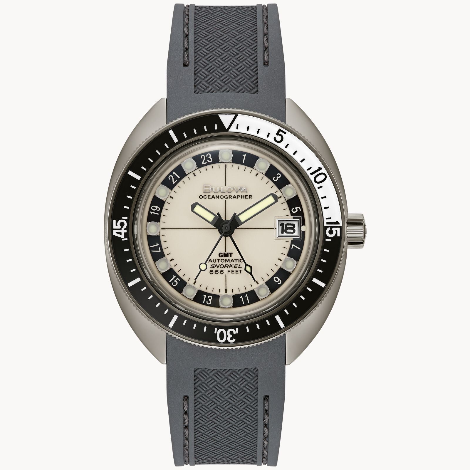 98B407 Reloj Bulova Oceanographer de hombre banda de resina