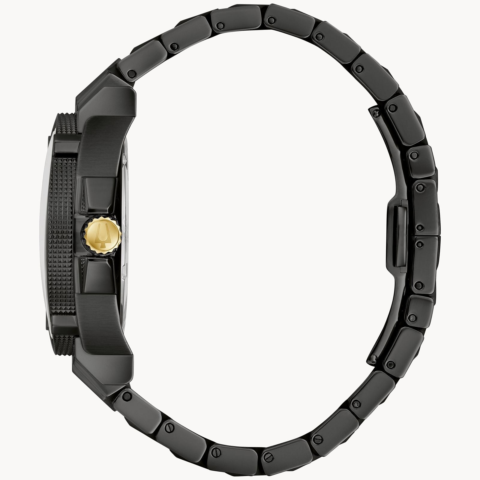 Reloj Bulova Precisionist Hombre Acero Negro - Vista trasera