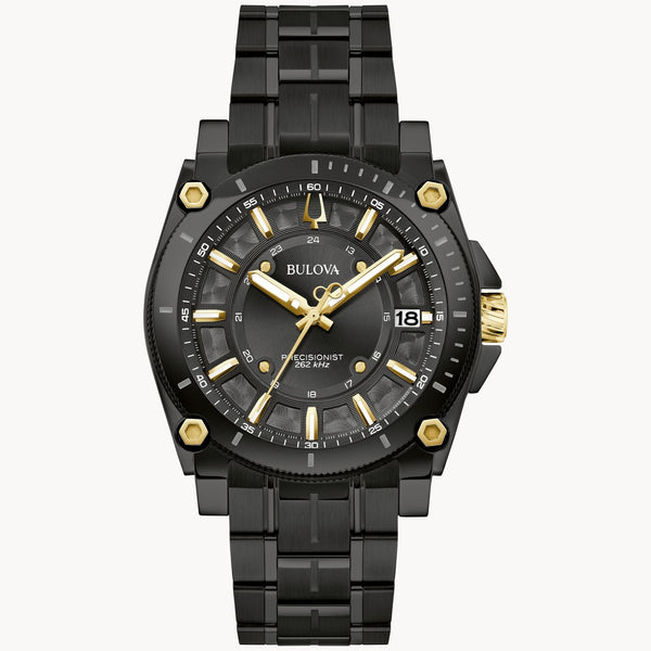 Reloj Bulova Precisionist Hombre Acero Negro - Reloj original en Guatemala