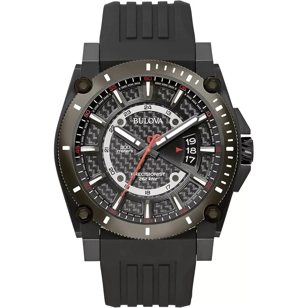 Reloj Bulova Precisionist de caballero pulsera de caucho - Reloj original en Guatemala